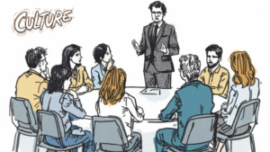 Leadership behaviour shaping workplace culture during everyday meetings