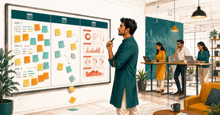 OKR implementation for startups moving from setting objectives to delivering actual business results